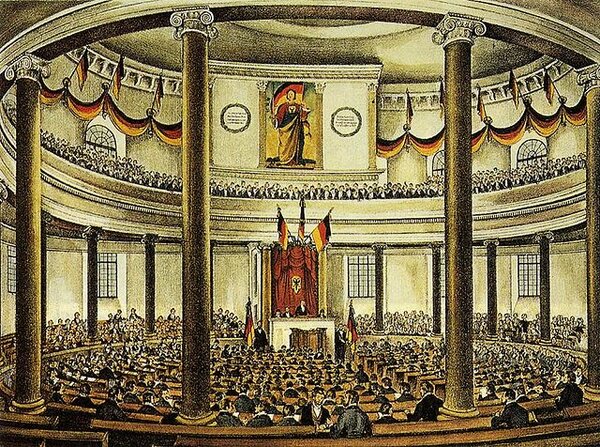 Nationalversammlung in der Paulskirche