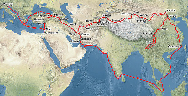 Route von Marco Polo