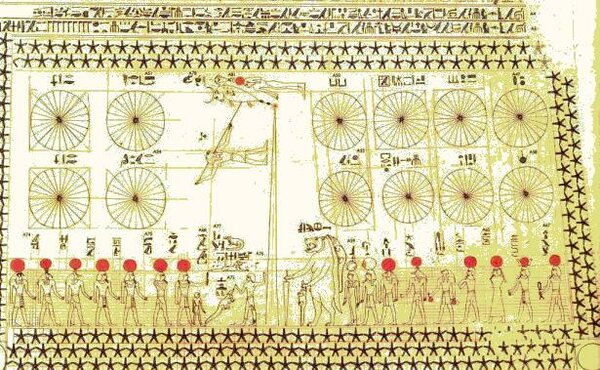 Kalendereinteilung im Grab des Senenmut