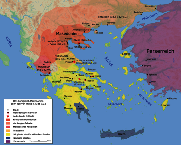 Karte Makedonien