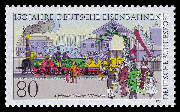 Briefmarke Eisenbahn 
