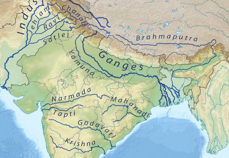 Karte Ganges
