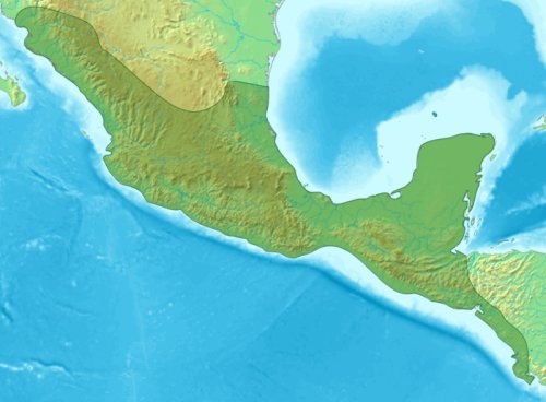 Lage von Mesoamerika