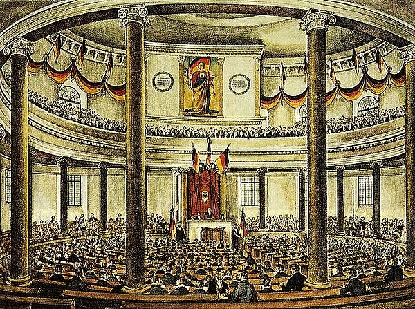 Nationalversammlung in der Paulskirche