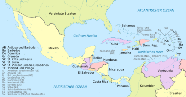 Mittelamerika und seine Länder