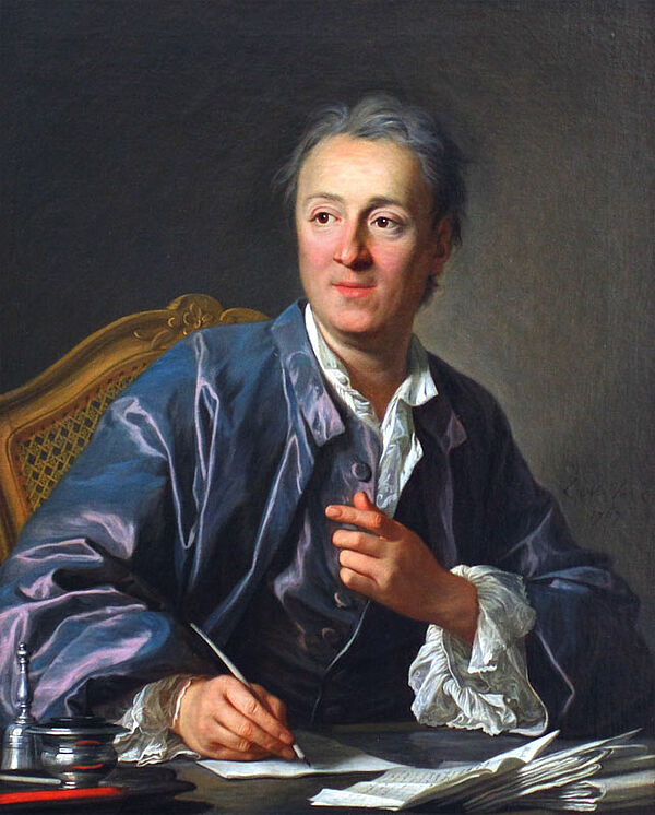 Ein Portrait von Denis Diderot