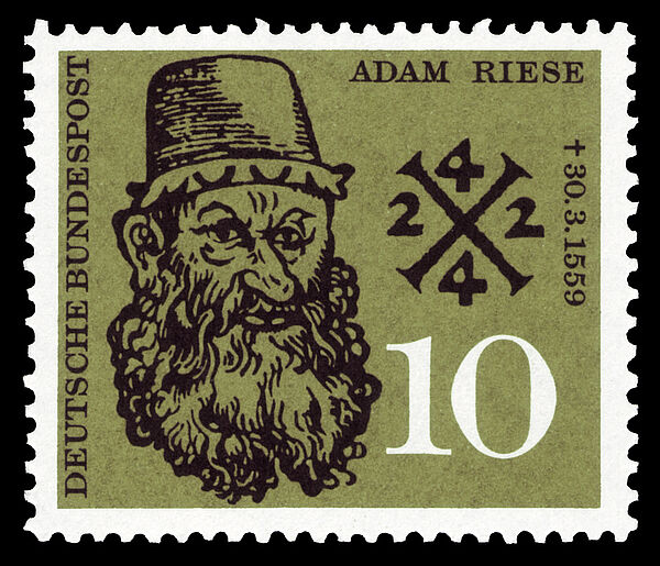 Adam Ries auf Briefmarke