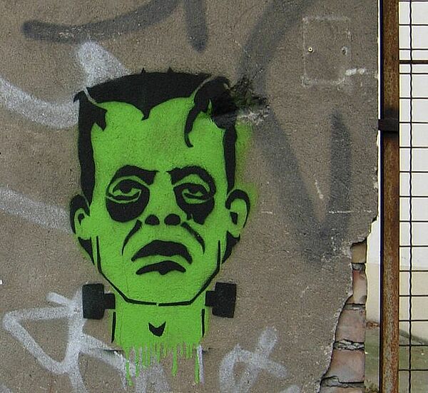 Graffiti Frankenstein Monster