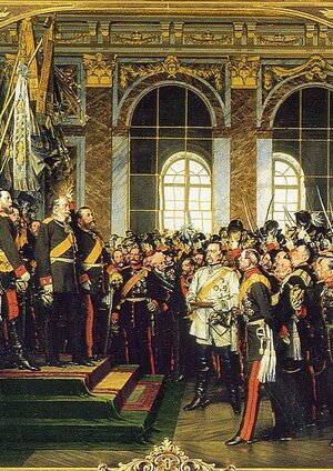 Ausrufung des Deutschen Reiches im Spiegelsaal von Versailles