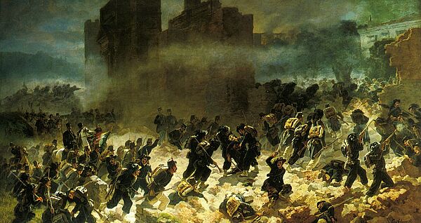 Eroberung Roms 1870 Gemälde