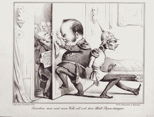  Karikatur des preußischen Königs Friedrich Wilhelm IV