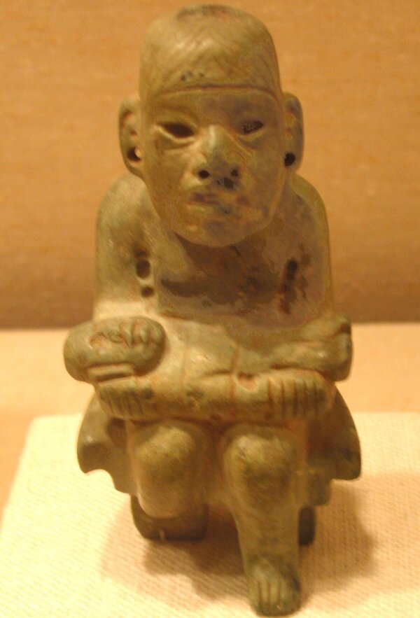 Olmekische Figur eines Werjaguar-Babys Werjaguar-Baby