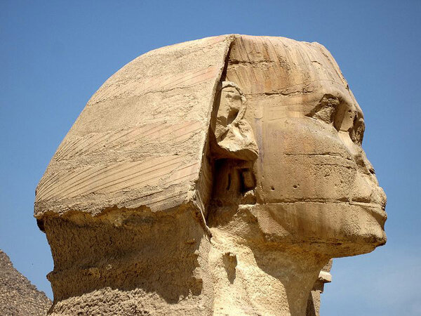 Sphinx, Kopf, Giseh Sphinx, Kopf, Giseh