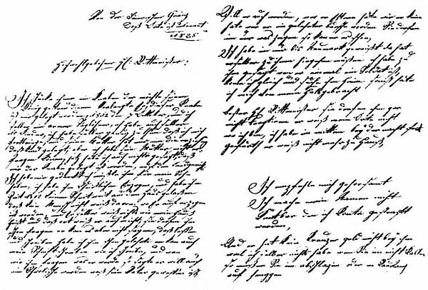 Brief von Kaspar Hauser