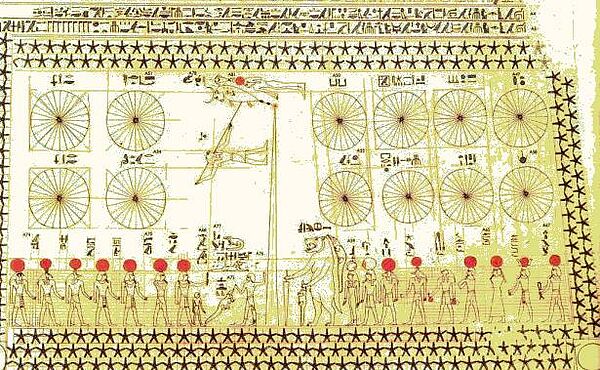 Kalendereinteilung im Grab des Senenmut