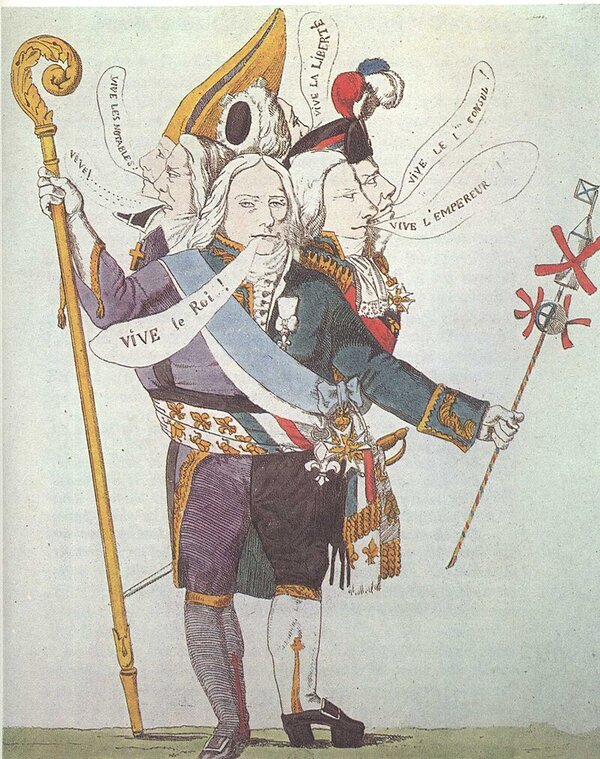 Talleyrand in einer Karikatur