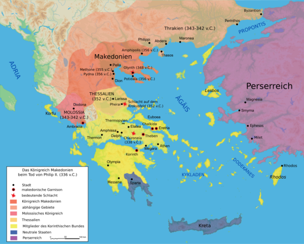 Karte Makedonien