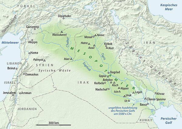 Karte Mesopotamien