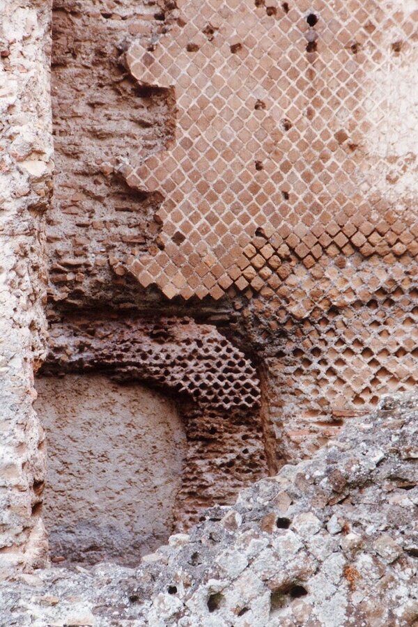 Römer Erfindungen Römisches Mauerwerk Opus reticulatum