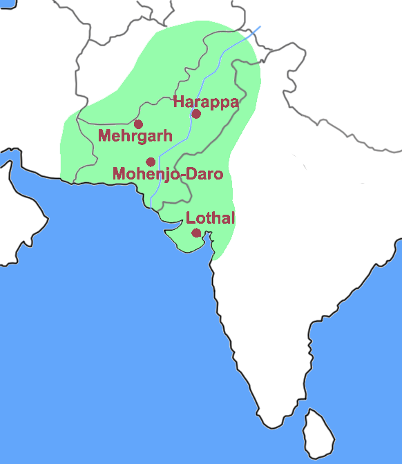 Lage von Harappa auf der Karte Harappa Lage