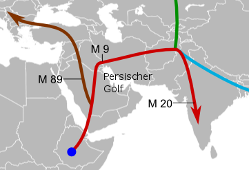 Ausbreitung des Menschen nach Indien