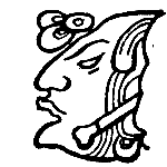 Kopfzeichen der Maya für die Zahl 1 Maya Symbole