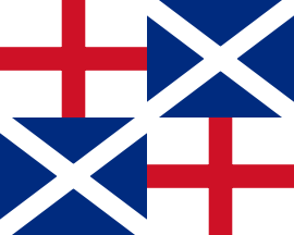 Die Flagge des Commonwealth aus dem Jahr 1651