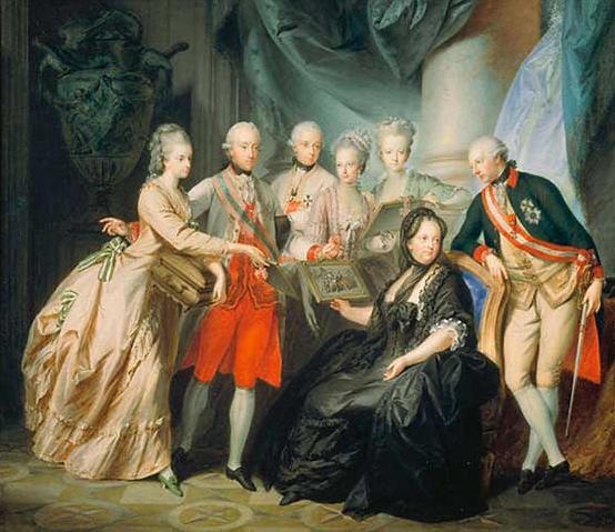 Gemälde Maria Theresia und ihre Familie