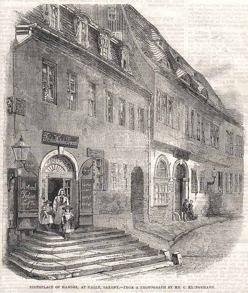 Geburtshaus von Händel - Zeichnung