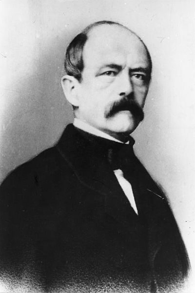 Fotografie des jungen Otto von Bismarck