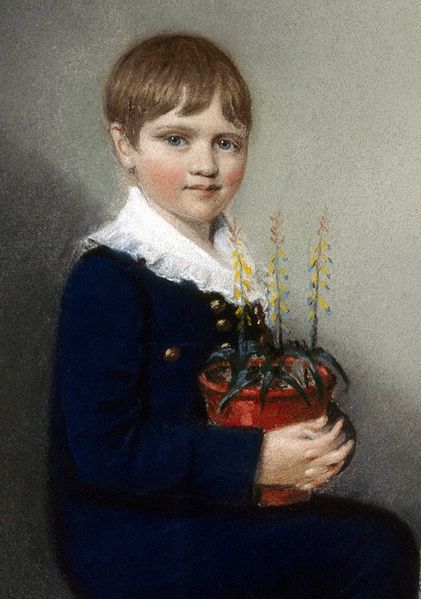 Charles Darwin als Kind