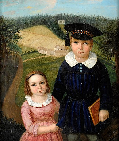 Geschwisterpaar um 1840