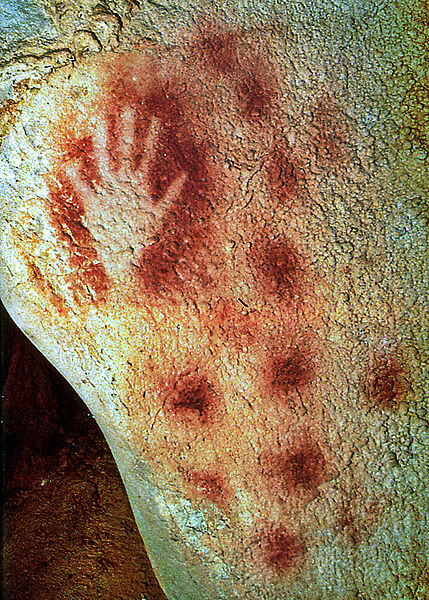 Handabdruck aus der Höhle Pech Merle
